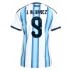 Argentina Julian Alvarez #9 Hjemmedrakt Kvinner VM 2026 Kortermet
